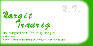 margit traurig business card